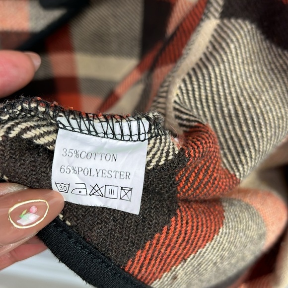 Yacun Vest Lapel Open Front Buffalo Plaid Sleeveless Cardigan SZ 2XL Fall Cozy - Picture 4 of 9